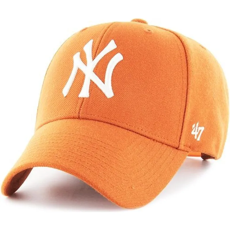 cepur-izliekta-oranzs-snapback-no-new-york-yankees-mlb-no-47-brand