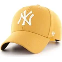 47-brand-curved-brim-new-york-yankees-mlb-mvp-yellow-snapback-cap