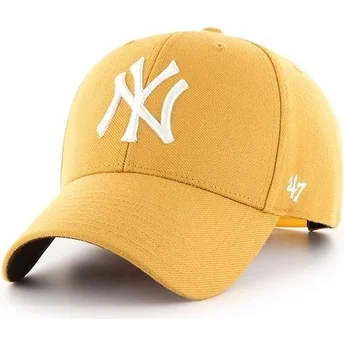 Casquette courbée jaune snapback New York Yankees MLB MVP 47 Brand