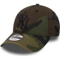 gorra-curva-camuflaje-con-logo-negro-ajustable-9forty-essential-de-new-york-yankees-mlb-de-new-era