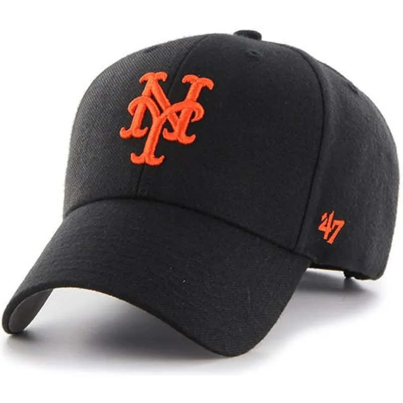 cepur-izliekta-melns-regulejams-no-new-york-mets-mlb-no-47-brand