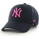 cepur-izliekta-tumsi-zils-regulejama-lente-rosa-no-new-york-yankees-mlb-no-47-brand