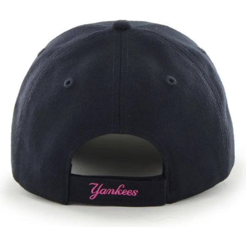 cap-izliekta-navy-blue-adjustable-strap-rosa-no-new-york-yankees-mlb-no-47-brand