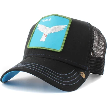 cepur-izliekta-truckeris-melns-snapback-peace-keeper-the-farm-no-goorin-bros