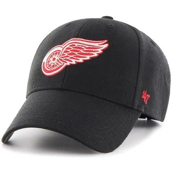 cepur-izliekta-melns-regulejams-no-detroit-red-wings-nhl-no-47-brand