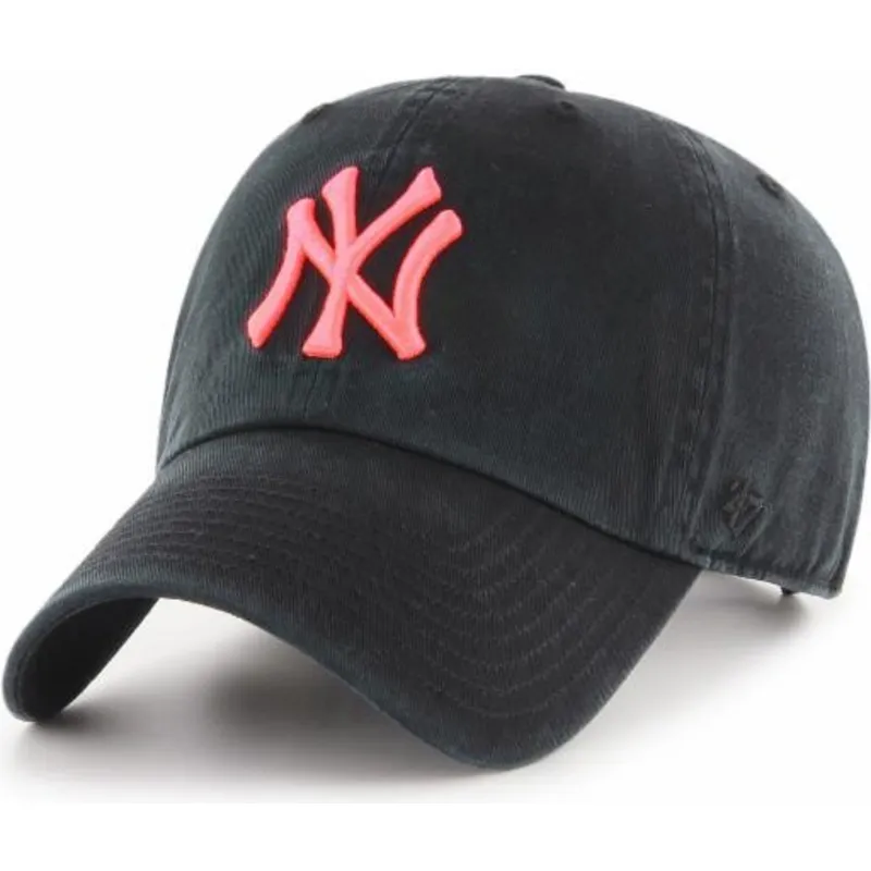 cepur-izliekta-melns-regulejams-rosa-no-new-york-yankees-mlb-no-47-brand