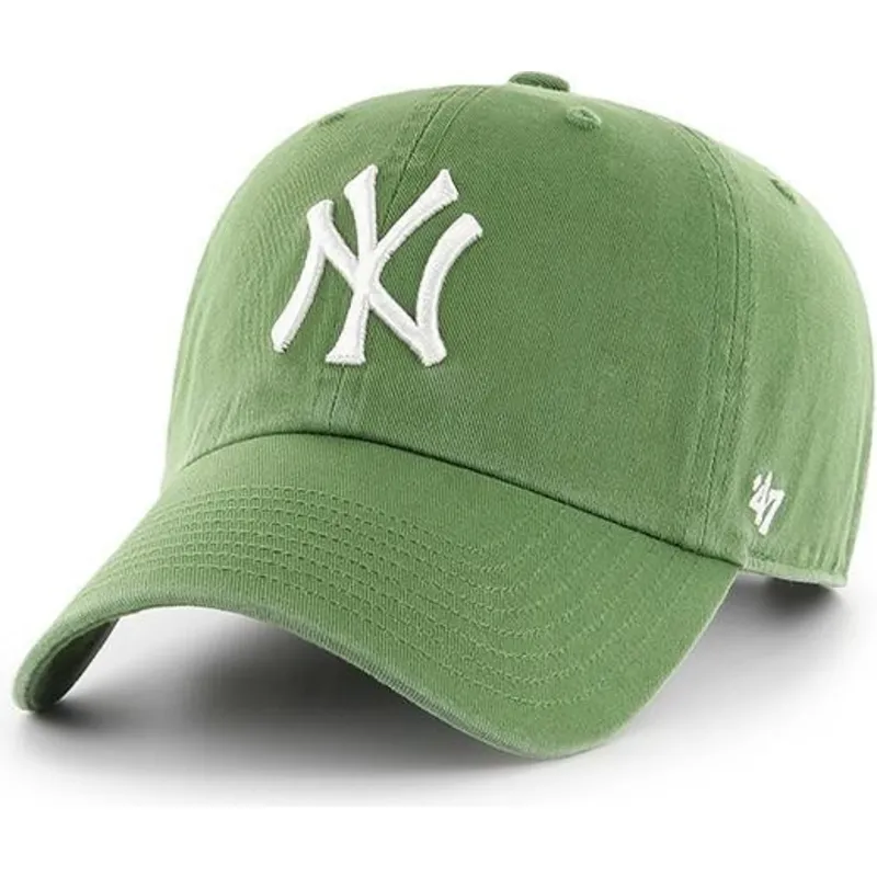 cap-izliekta-green-adjustable-strap-helecho-no-new-york-yankees-mlb-no-47-brand