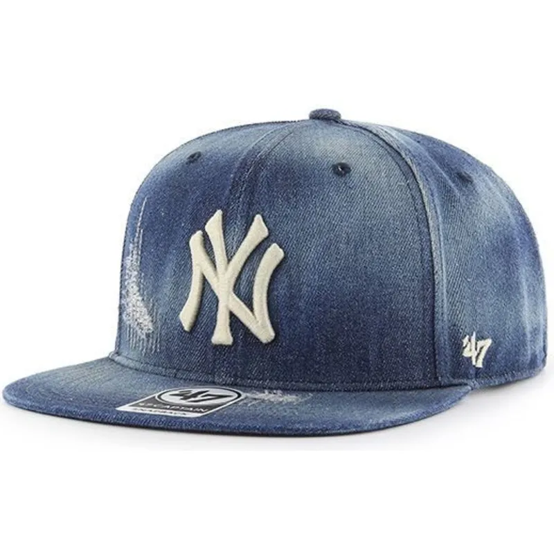 cepur-plakana-tumsi-zils-snapback-vaquero-no-new-york-yankees-mlb-no-47-brand cepur-plakana-tumsi-zils-snapback-vaquero-no-new-york-yankees-mlb-no-47-brand