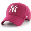 cepur-izliekta-roza-snapback-galaxy-no-new-york-yankees-mlb-no-47-brand