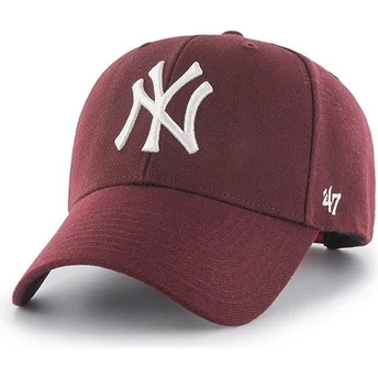 cap-izliekta-red-snapback-granate-no-new-york-yankees-mlb-no-47-brand