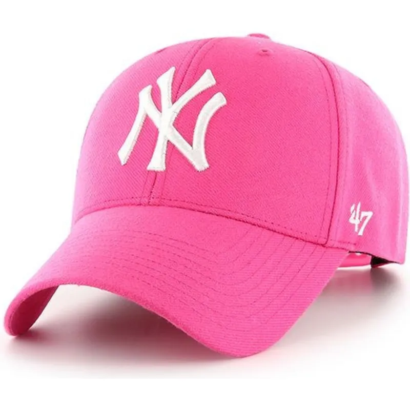 cap-izliekta-pink-snapback-magenta-no-new-york-yankees-mlb-no-47-brand