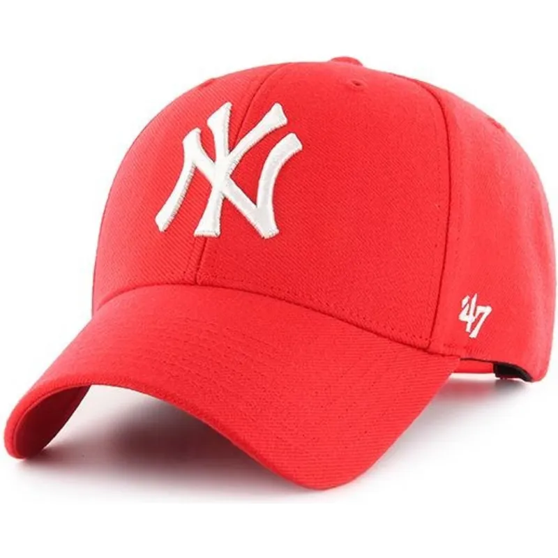 cepur-izliekta-sarkans-snapback-no-new-york-yankees-mlb-no-47-brand