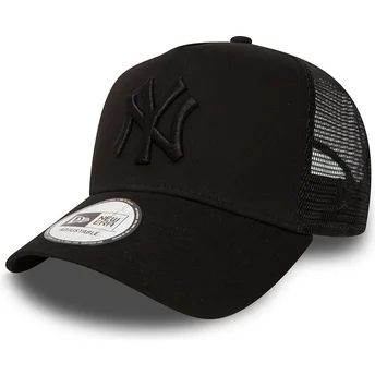 Cepur izliekta truckeris melns snapback Clean A Frame no New York Yankees MLB no New Era