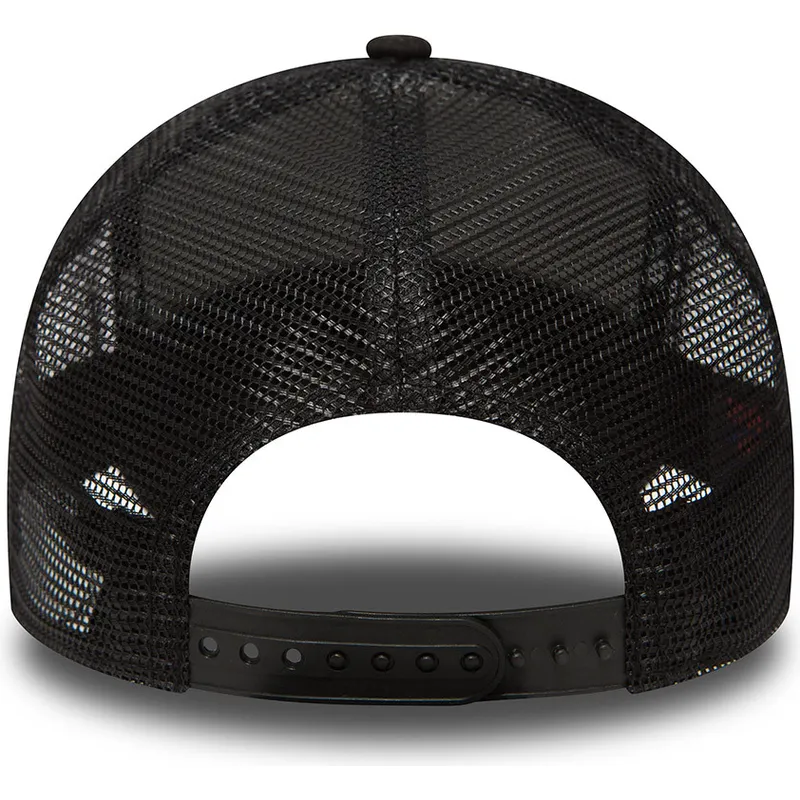 schwarze-trucker-cap-mit-schwarzem-logo-clean-a-frame-der-new-york-yankees-mlb-von-new-era