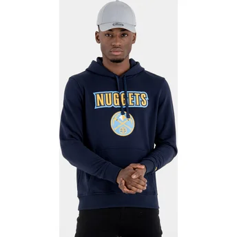Marineblaues Kapuzensweatshirt Pullover Hoody der Denver Nuggets NBA von New Era
