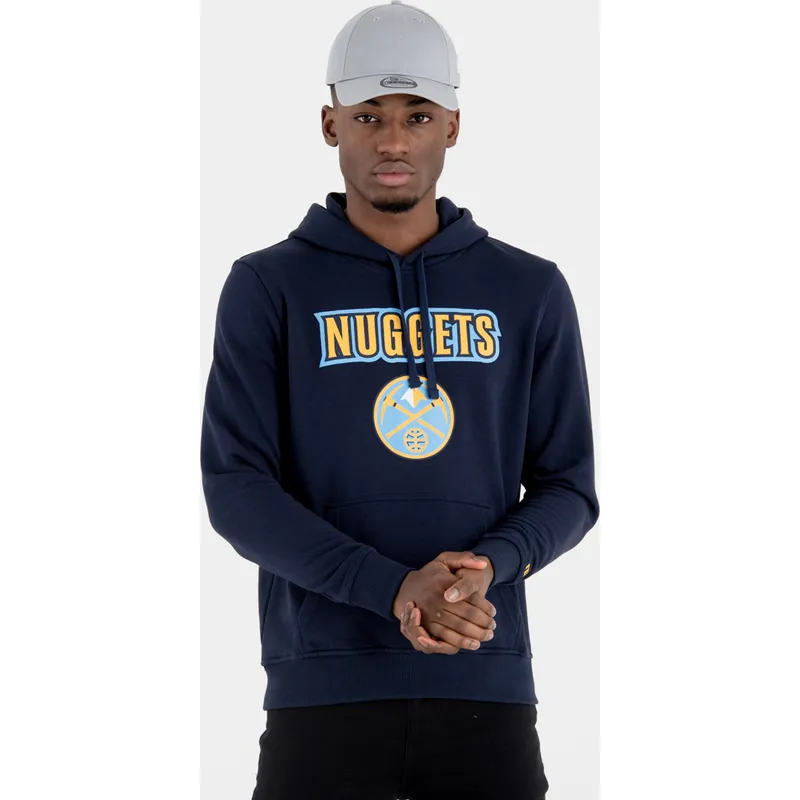 marineblaues-kapuzensweatshirt-pullover-hoody-der-denver-nuggets-nba-von-new-era