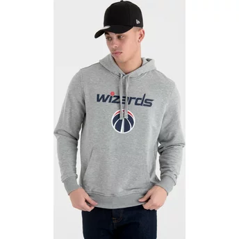 New Era Washington Wizards NBA Pullover Hoodie Kapuzenpullover Sweatshirt grau