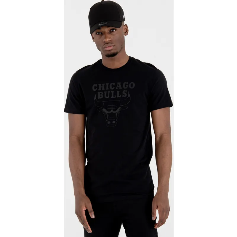 krekli-isas-piedurknes-melns-no-chicago-bulls-nba-no-new-era