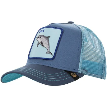 cepur-izliekta-truckeris-zils-snapback-save-us-the-farm-no-goorin-bros