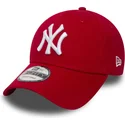 cap-izliekta-red-adjustable-strap-9forty-essential-no-new-york-yankees-mlb-no-new-era