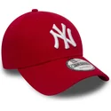 cap-izliekta-red-adjustable-strap-9forty-essential-no-new-york-yankees-mlb-no-new-era