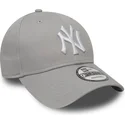 cap-izliekta-gray-adjustable-strap-9forty-essential-no-new-york-yankees-mlb-no-new-era