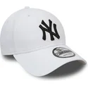 biala-regulowana-czapka-z-zakrzywionym-daszkiem-9forty-essential-new-york-yankees-mlb-new-era