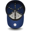 los-angeles-dodgers-mlb-39thirty-essential-blaue-gebogene-kappe-von-new-era