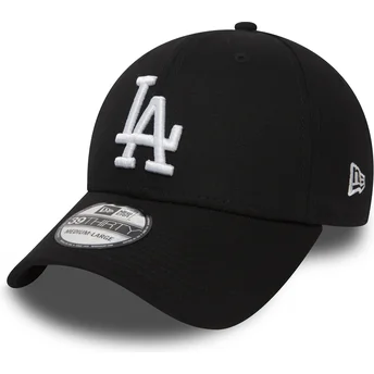 Cap izliekta black ajustada 39THIRTY Essential no Los Angeles Dodgers MLB no New Era