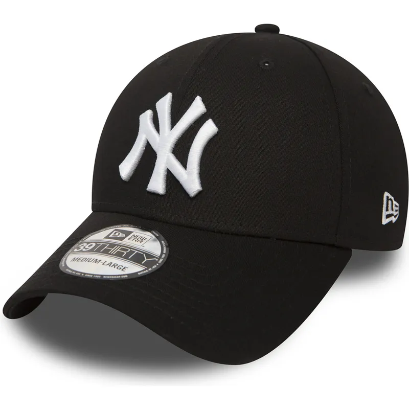 schwarze-gebogene-angepasste-kappe-39thirty-classic-der-new-york-yankees-mlb-von-new-era