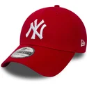 gorra-curva-roja-ajustada-39thirty-classic-de-new-york-yankees-mlb-de-new-era