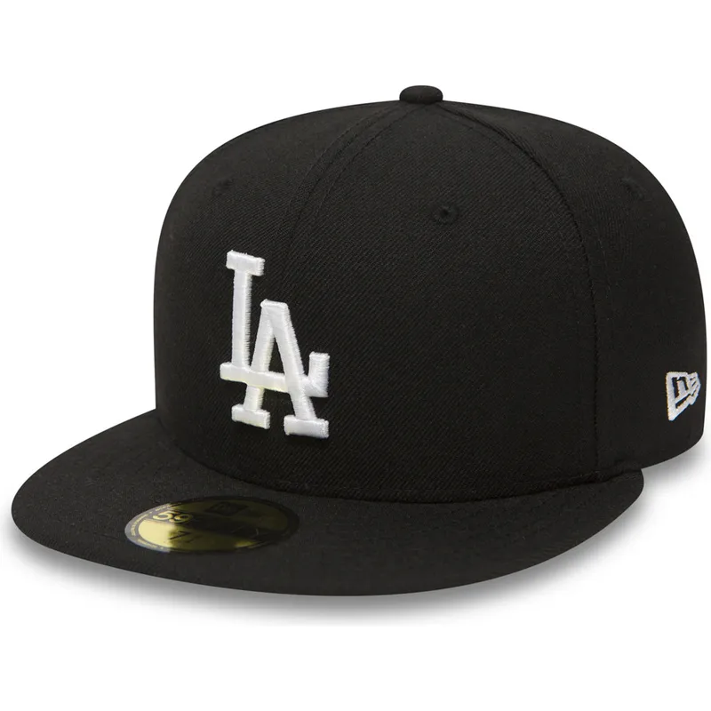 cepur-plakana-melns-pieguloss-59fifty-essential-no-los-angeles-dodgers-mlb-no-new-era