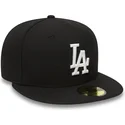 cepur-plakana-melns-pieguloss-59fifty-essential-no-los-angeles-dodgers-mlb-no-new-era