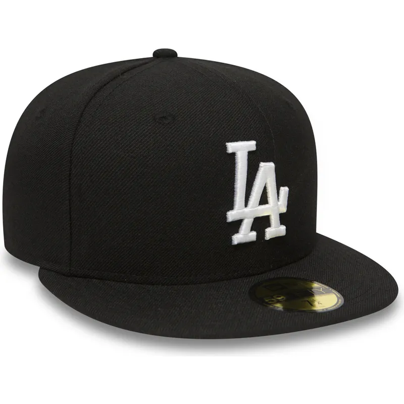 cepur-plakana-melns-pieguloss-59fifty-essential-no-los-angeles-dodgers-mlb-no-new-era
