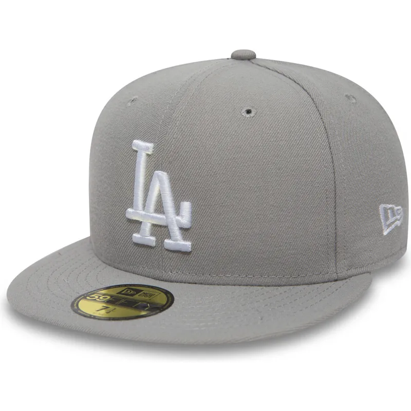 gra-platt-keps-justerad-59fifty-essential-fran-los-angeles-dodgers-mlb-av-new-era