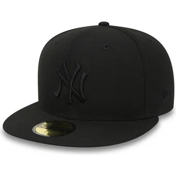 Cap plakana black ajustada 59FIFTY Black on Black no New York Yankees MLB no New Era