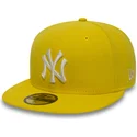 cepur-plakana-dzeltens-pieguloss-59fifty-essential-no-new-york-yankees-mlb-no-new-era
