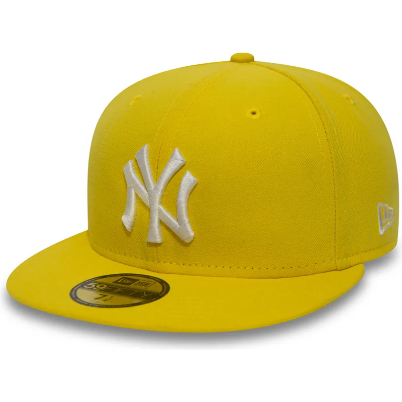 cepur-plakana-dzeltens-pieguloss-59fifty-essential-no-new-york-yankees-mlb-no-new-era