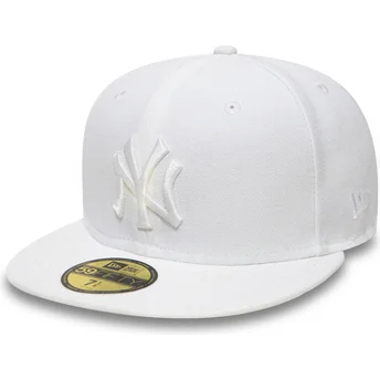cepur-plakana-balts-pieguloss-59fifty-white-on-white-no-new-york-yankees-mlb-no-new-era