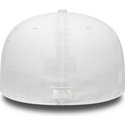 new-era-flat-brim-59fifty-white-on-white-new-york-yankees-mlb-fitted-cap-weiss