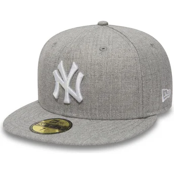 Szara dopasowana czapka z daszkiem 59FIFTY Essential New York Yankees MLB marki New Era