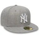szara-dopasowana-czapka-z-daszkiem-59fifty-essential-new-york-yankees-mlb-marki-new-era