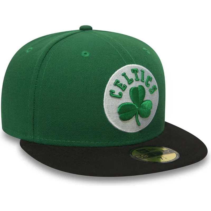 grune-enganliegende-59fifty-essential-flat-cap-der-boston-celtics-nba-von-new-era