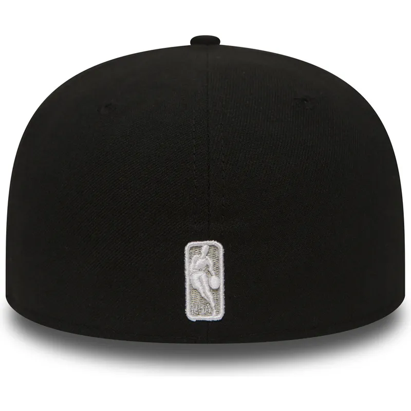 Gorra plana negra ajustada 59FIFTY Essential de Brooklyn Nets NBA de New  Era