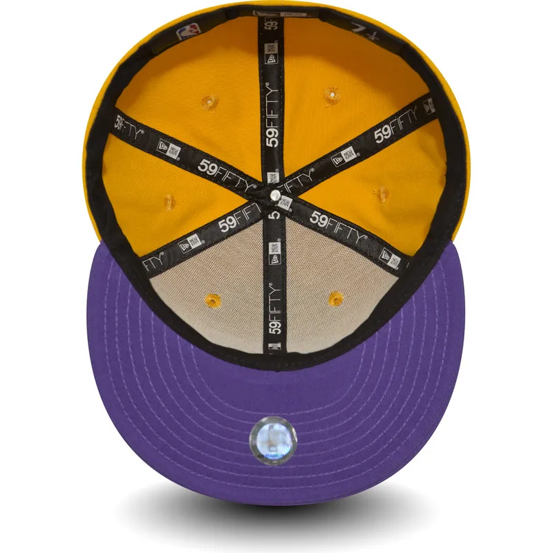 cepur-plakana-dzeltens-pieguloss-59fifty-essential-no-los-angeles-lakers-nba-no-new-era