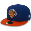 gorra-plana-azul-ajustada-59fifty-essential-de-new-york-knicks-nba-de-new-era