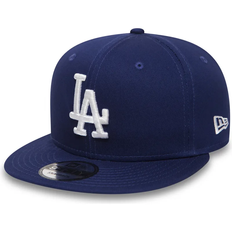 cepur-plakana-zils-snapback-ajustable-9fifty-essential-no-los-angeles-dodgers-mlb-no-new-era