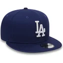 cepur-plakana-zils-snapback-ajustable-9fifty-essential-no-los-angeles-dodgers-mlb-no-new-era