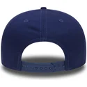 flache-blaue-verstellbare-9fifty-essential-kappe-der-los-angeles-dodgers-mlb-von-new-era