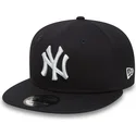 new-era-mlb-new-york-yankees-9fifty-essential-verstellbare-dunkelblaue-flat-brim-kappe